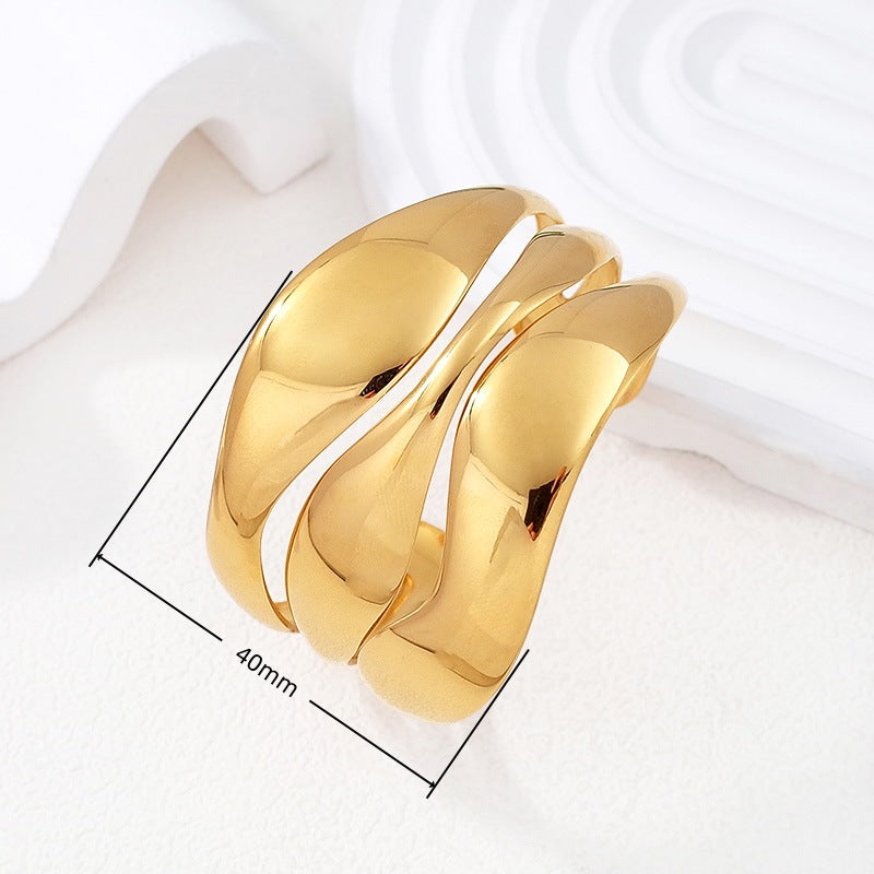 Goldüberzogene Armbanduhr