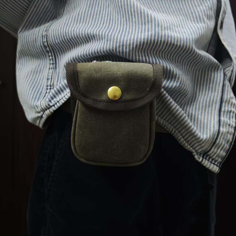 Retro-Gürteltasche aus Canvas für Herren
