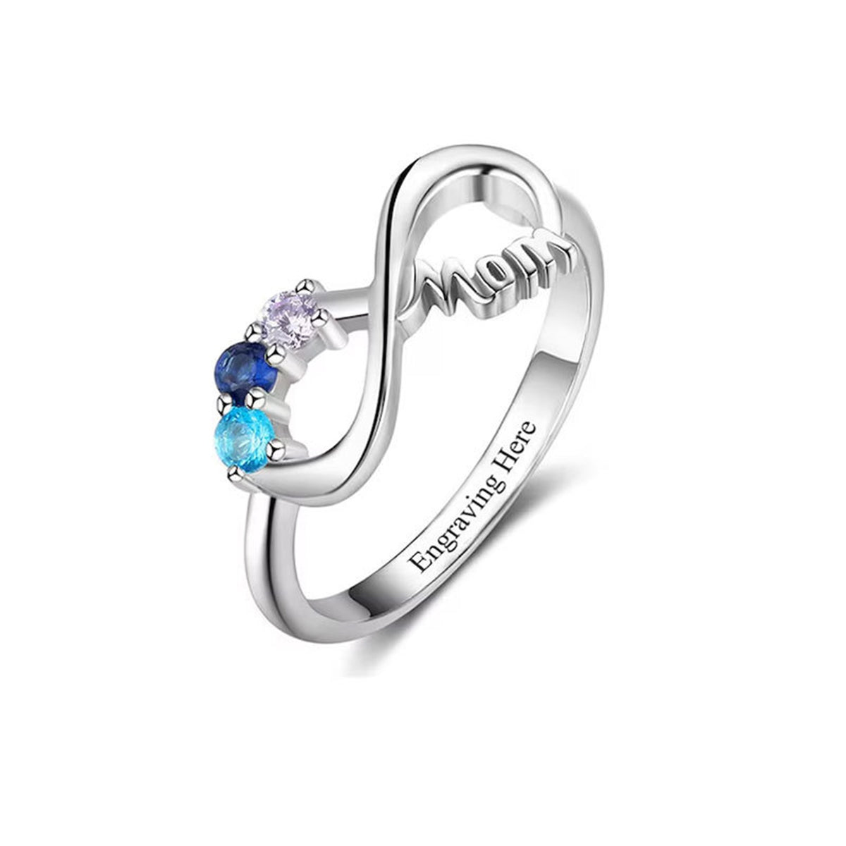 Unendlichkeit Symbol Geburtsstein Ring – Bild 7 | LuxeStyle