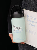 Spotted Puppy Isolierbecher mit Strohhalm
