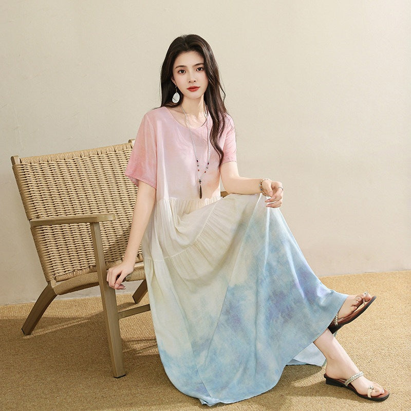 Resort-Kleid aus Polyesterfaser