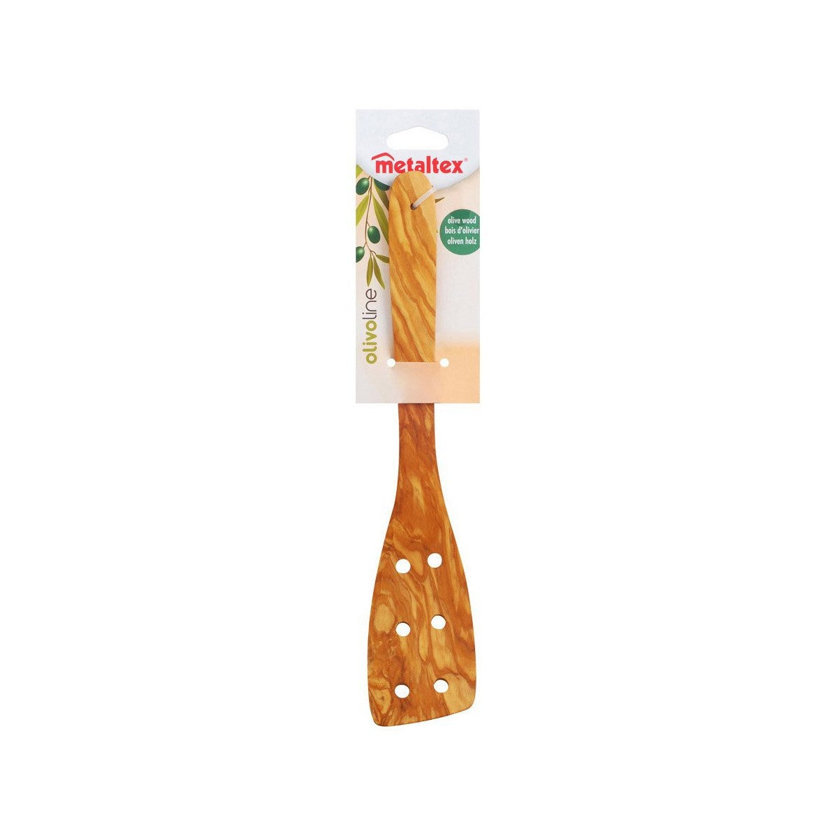 Küchenspatel Metaltex Braun natürlich Holz Olivenholz 30 cm