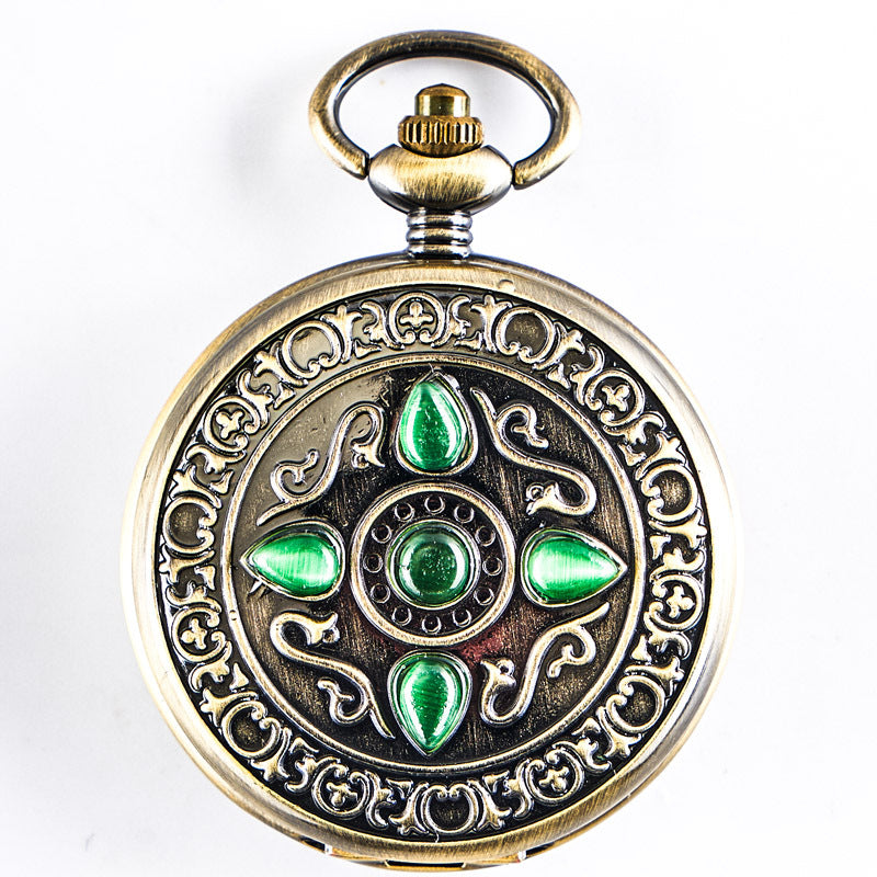 Retro Flip-Open Mechanische Taschenuhr