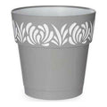 Selbstbewässernder Blumentopf Stefanplast Gaia Weiß Grau Kunststoff 25