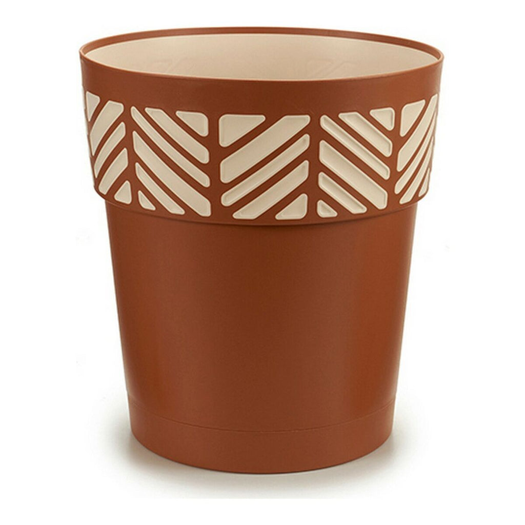 Blumentopf Stefanplast Braun Beige Terrakotta Kunststoff 29 x 29 x 29 cm