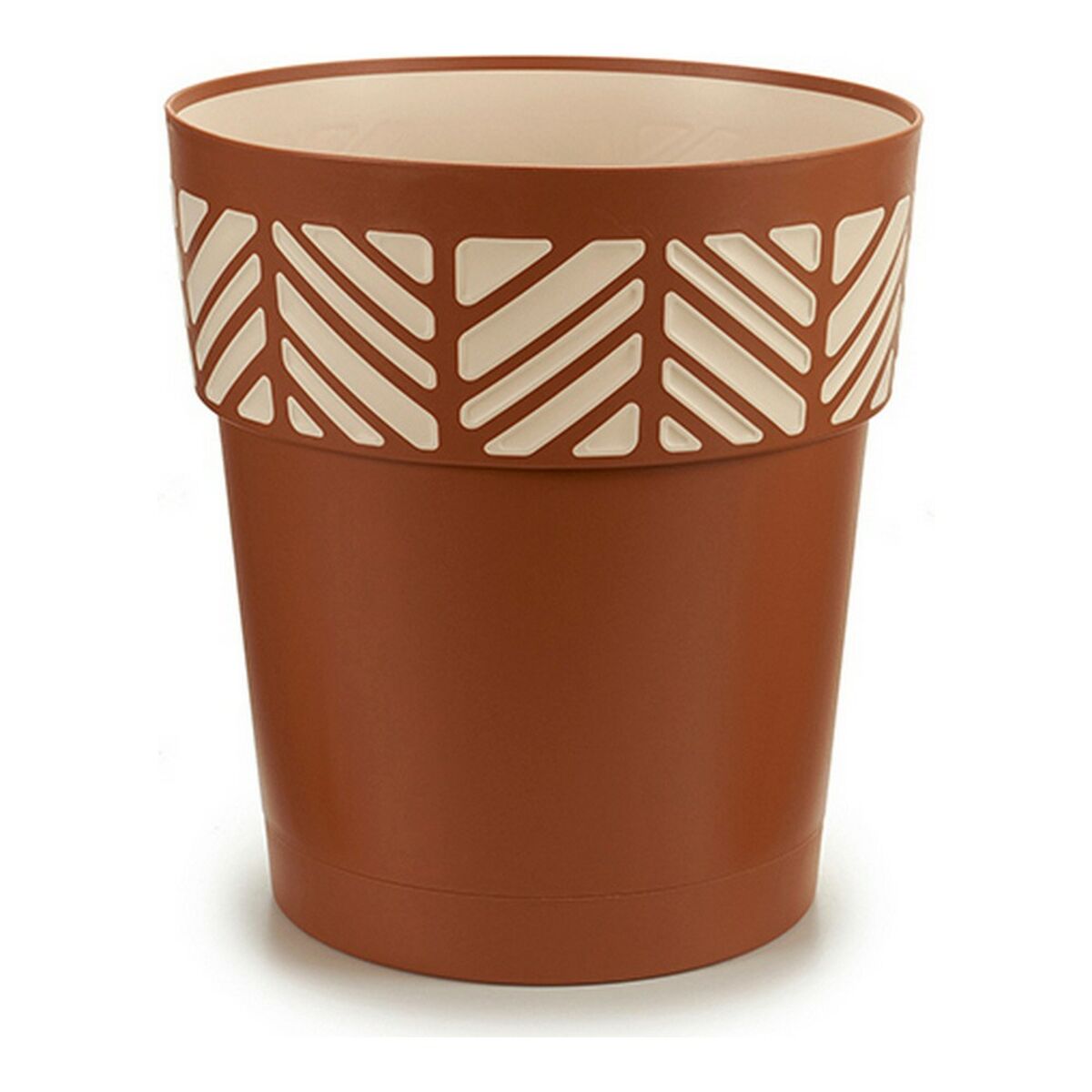 Blumentopf Stefanplast Braun Beige Terrakotta Kunststoff 29 x 29 x 29 cm