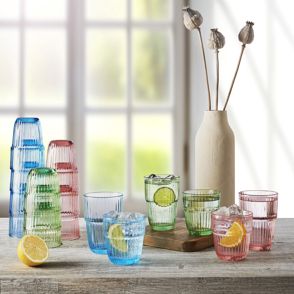 Wasserglas «Bormioli Rocco» Barshine Grün (380 ml)