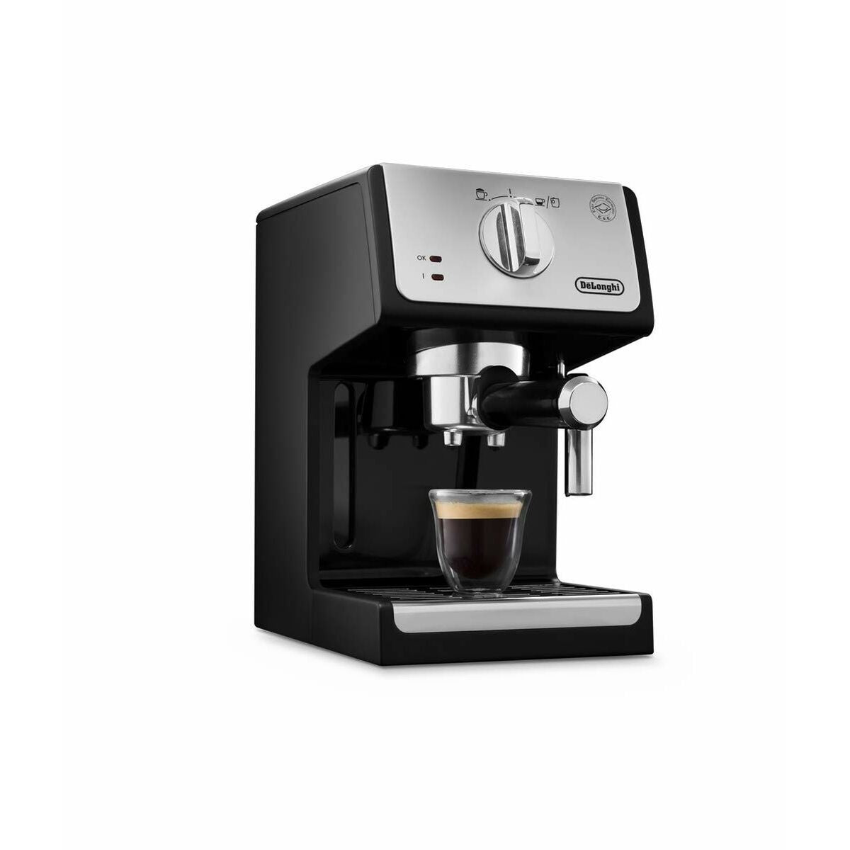 Manuelle Express-Kaffeemaschine DeLonghi DO745MF Schwarz Grau noir 110