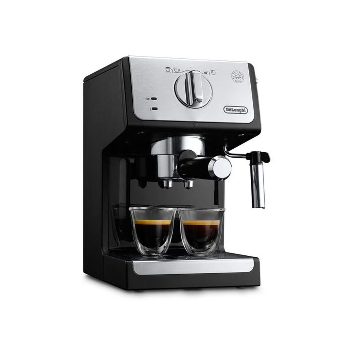 Manuelle Express-Kaffeemaschine DeLonghi DO745MF Schwarz Grau noir 110