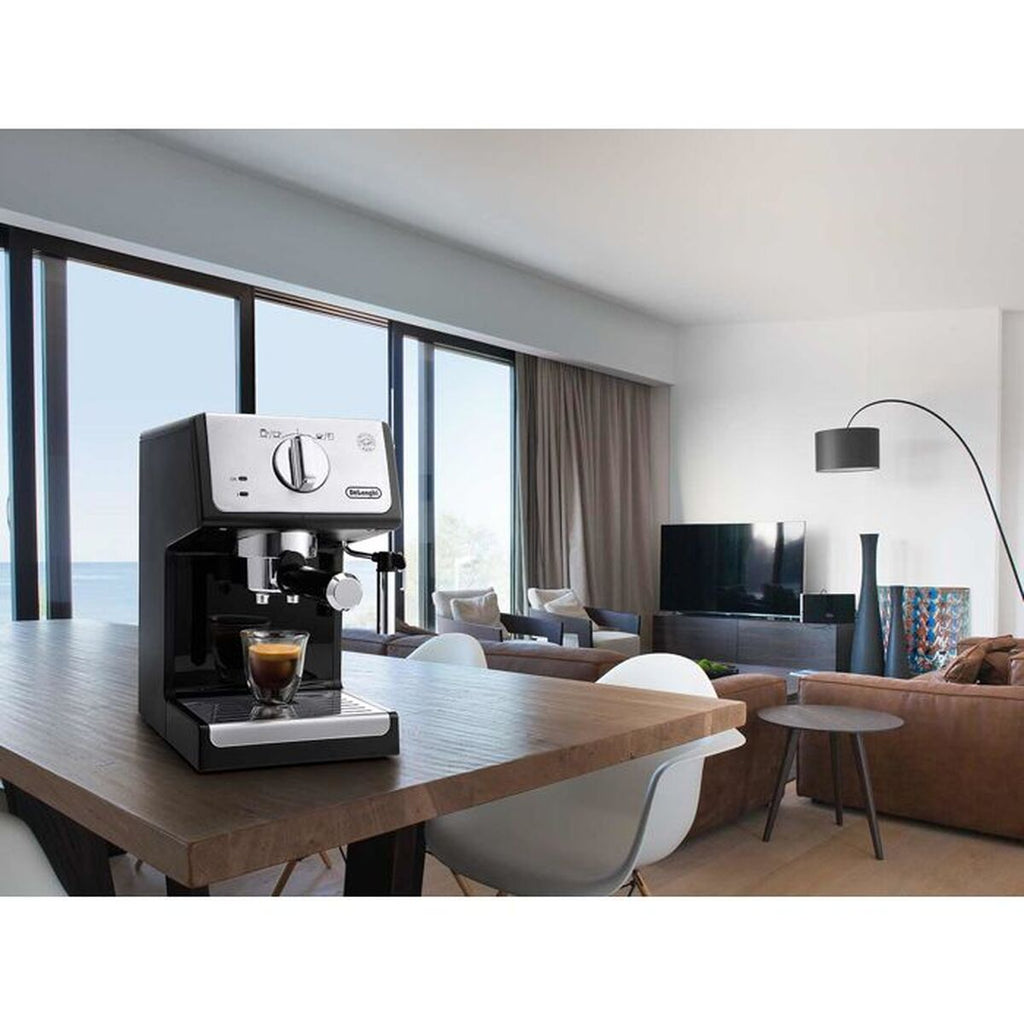 Manuelle Express-Kaffeemaschine DeLonghi DO745MF Schwarz Grau noir 110