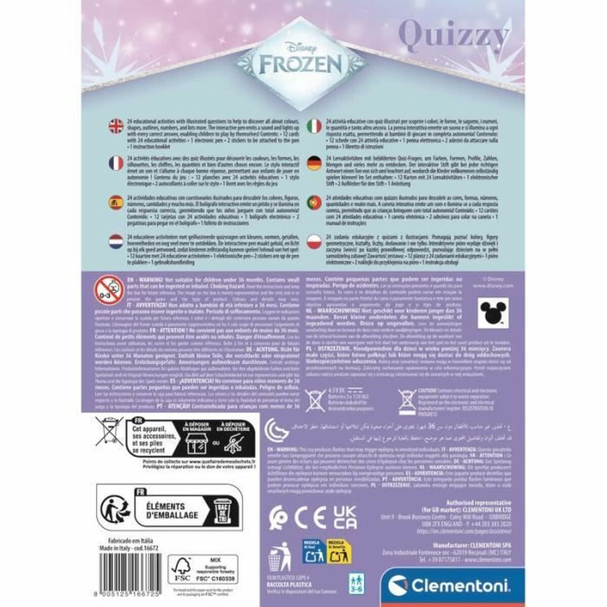 Puzzle Clementoni Quizzy - Frozen