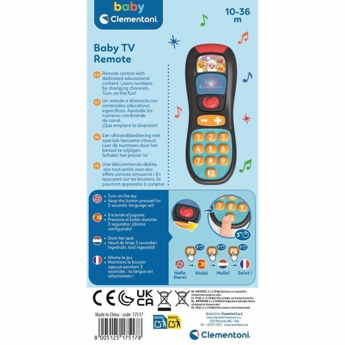Interaktives Spielzeug für Babys Clementoni