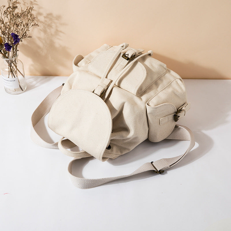 Süsser Canvas-Rucksack mit Kordelzug – Bild 6 | LuxeStyle