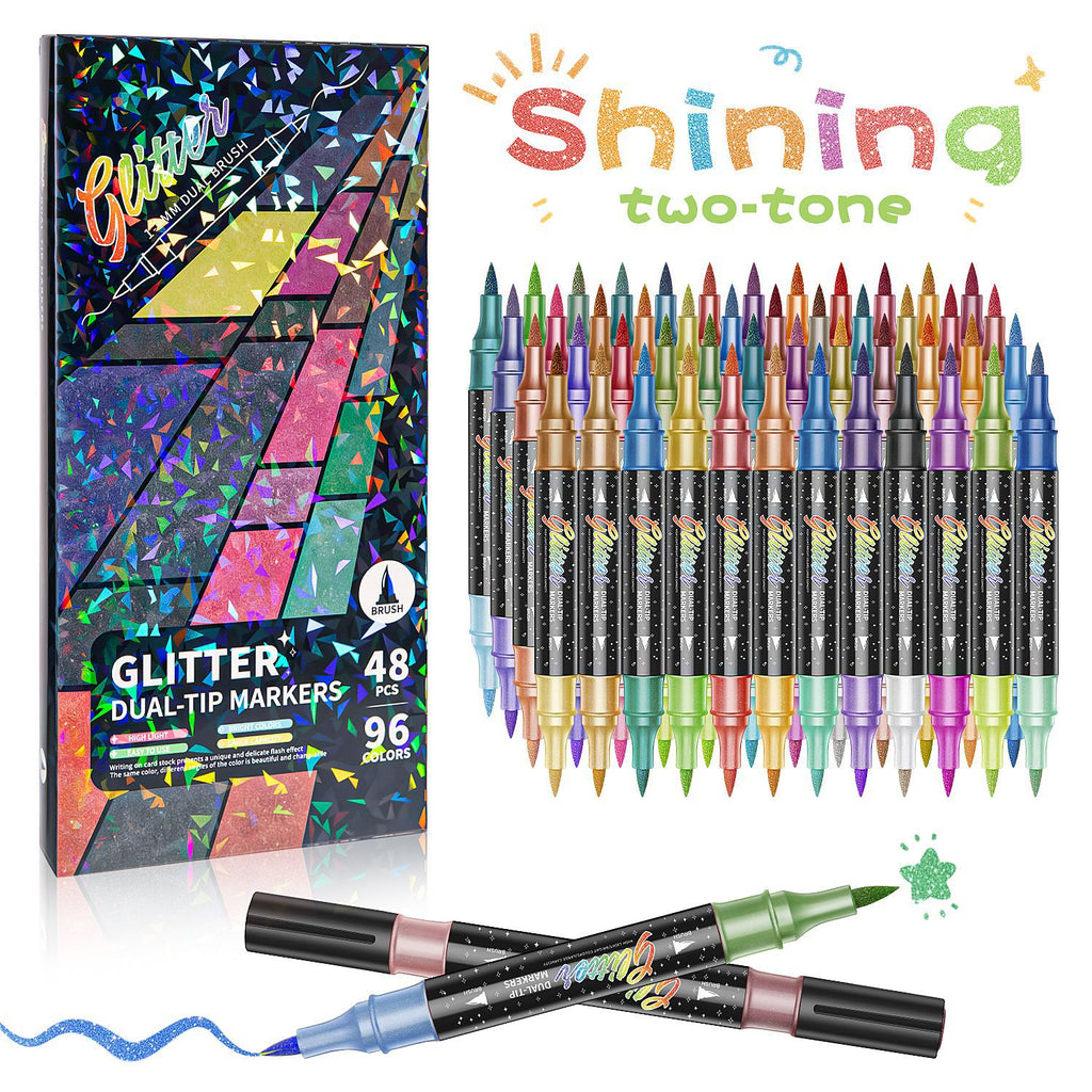 Glitzer-Marker mit Doppelspitze – Bild 6 | LuxeStyle