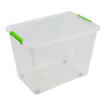 Aufbewahrungsbox «Roll» · transparent, mit Rädern