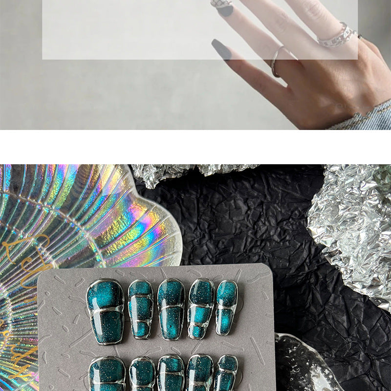 Aufklebe-Fingernägel Blau Sternenhimmel – Bild 15 | LuxeStyle