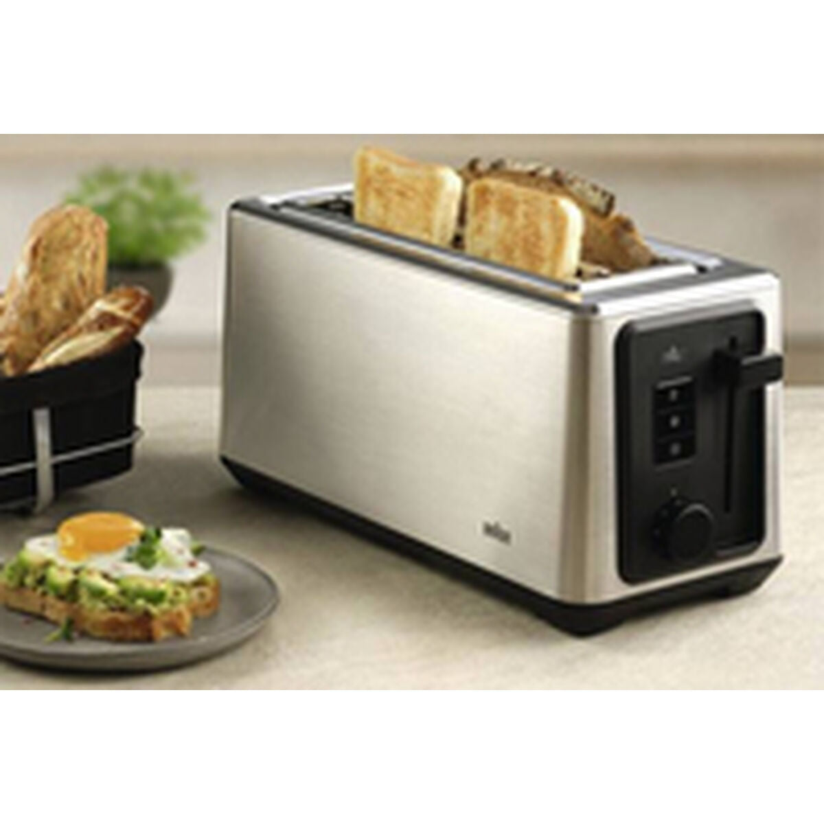 Toaster Braun HT5220BK Schwarz 1400 W