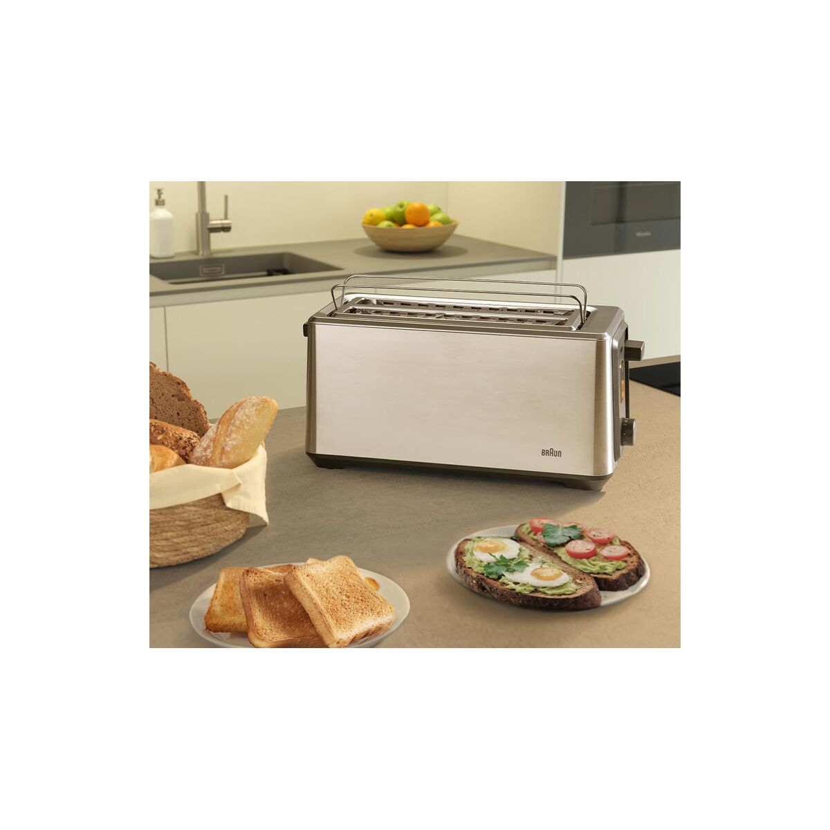 Toaster Braun HT5220BK Schwarz 1400 W