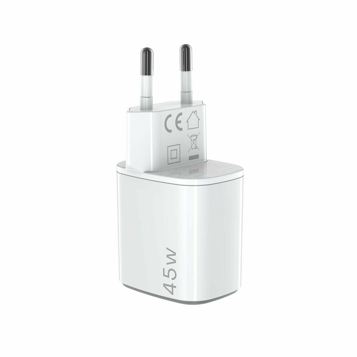 Wandladegerät Celly UPTC2USBC45WWH Weiß