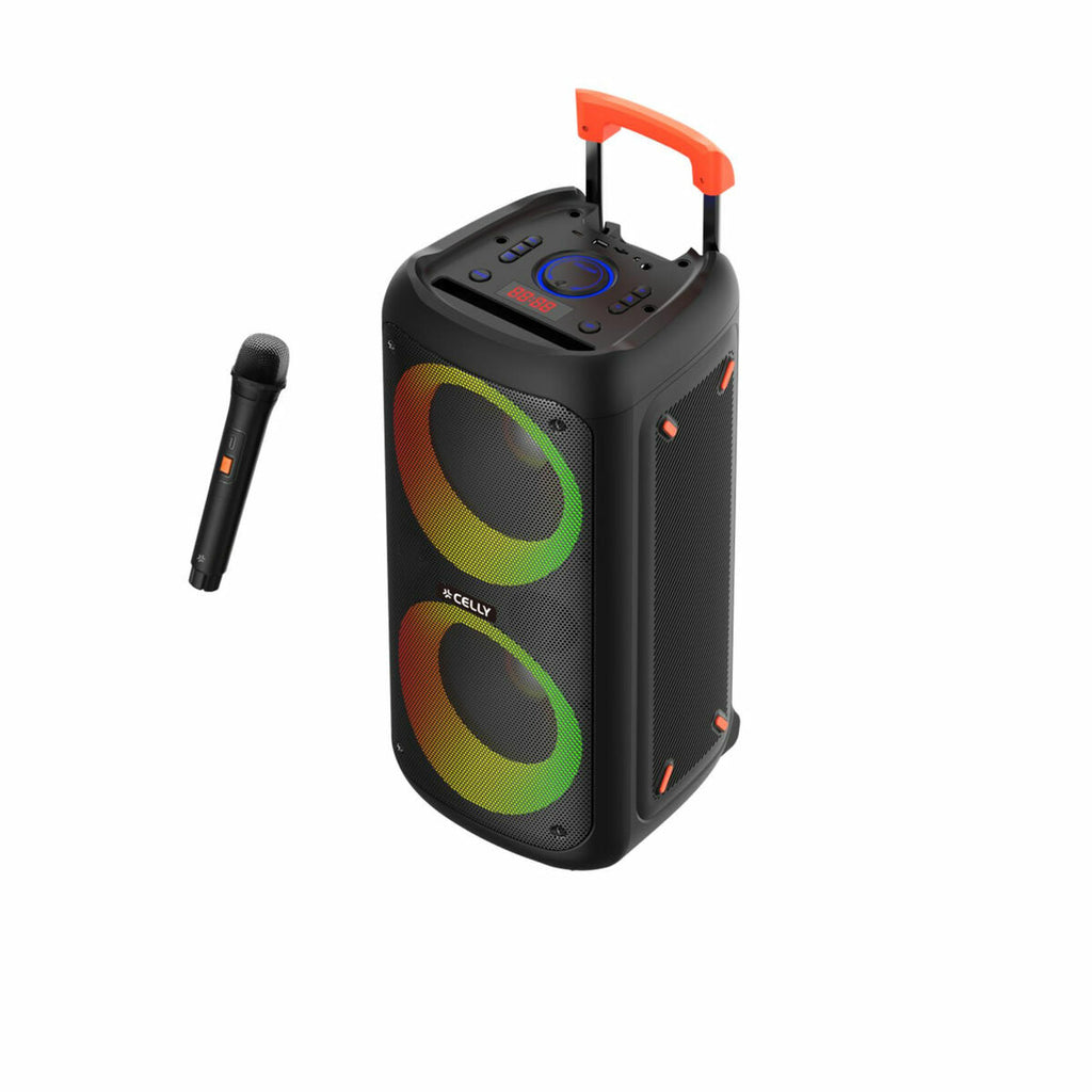 Tragbare Bluetooth-Lautsprecher Celly PARTYSPEAKERWLM Schwarz 4 W