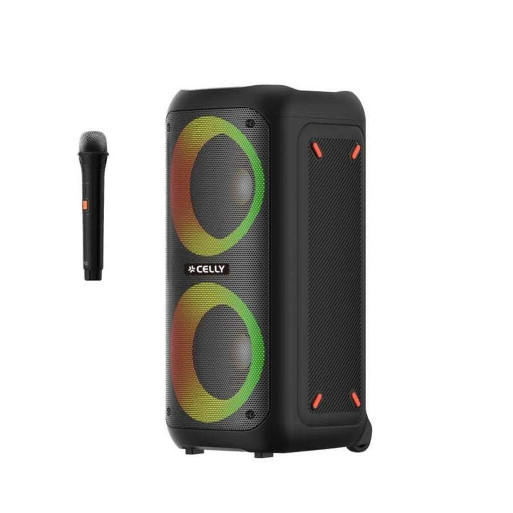 Tragbare Bluetooth-Lautsprecher Celly PARTYSPEAKERWLM Schwarz 4 W