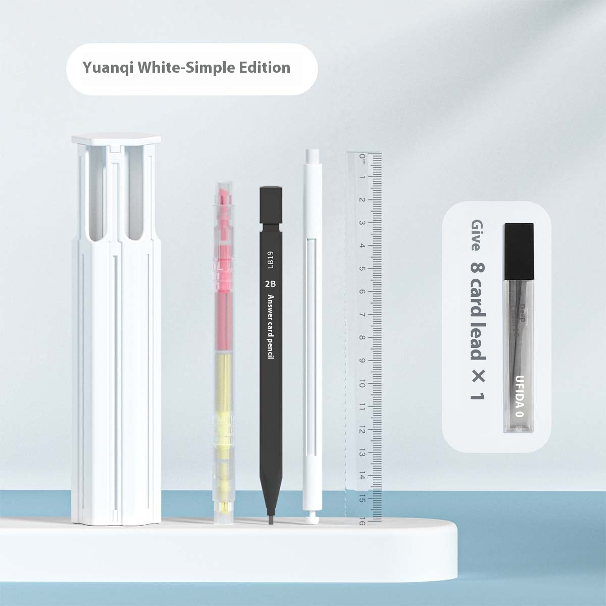 6-Stift-Beutel – schlicht weiss – Bild 8 | LuxeStyle