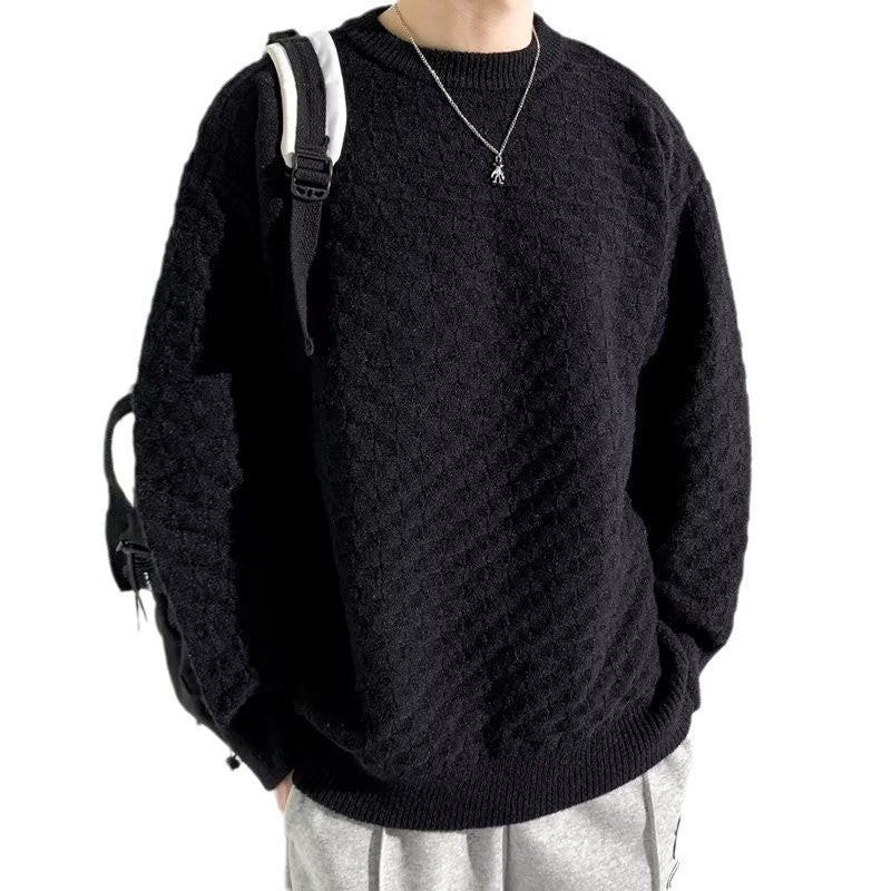 Herren-Jacquardpullover Herbst/Sommer Trendig locker