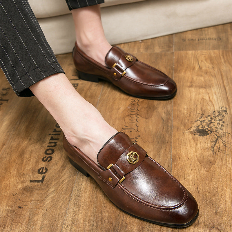 Herren Slipper mit Metallschnalle