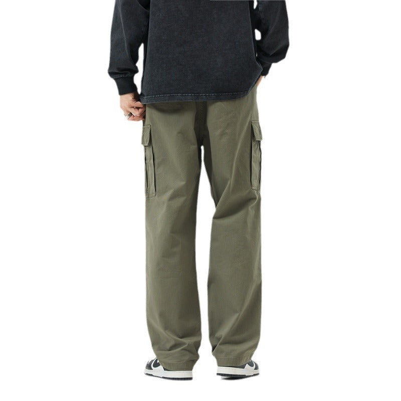 Herren Relaxed-Fit Straight-Leg Freizeithose