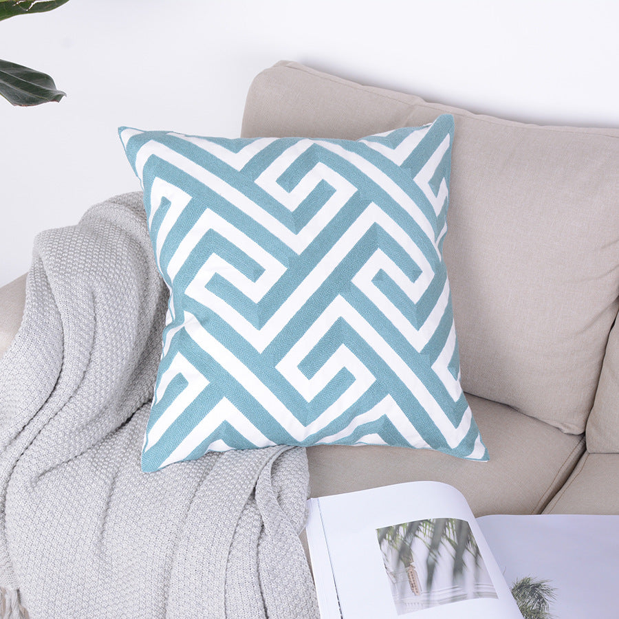 Geometrischer Kissenbezug (45x45 cm) – Bild 11 | LuxeStyle