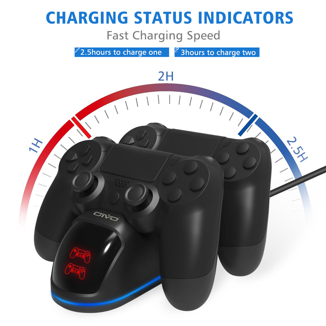 Drahtloses Dual-Ladegerät für PS4-Controller