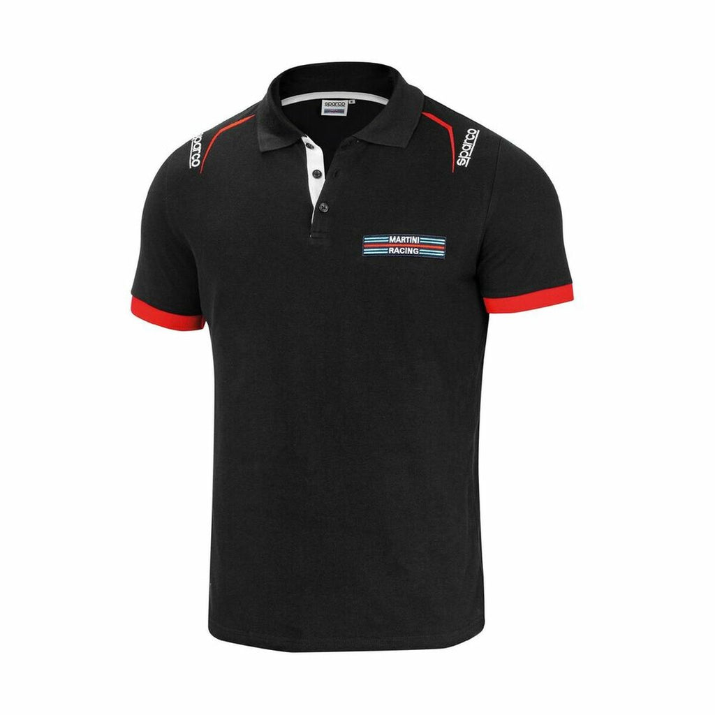 Kurzarm Poloshirt Sparco Martini-R Schwarz – LuxeStyle Schweiz