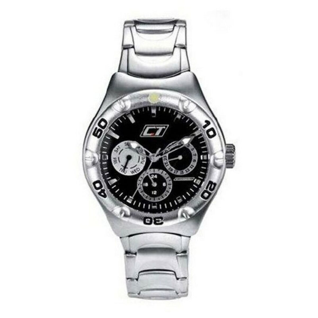 Unisex-Uhr Chronotech CC7051M-02M Schwarz Grau