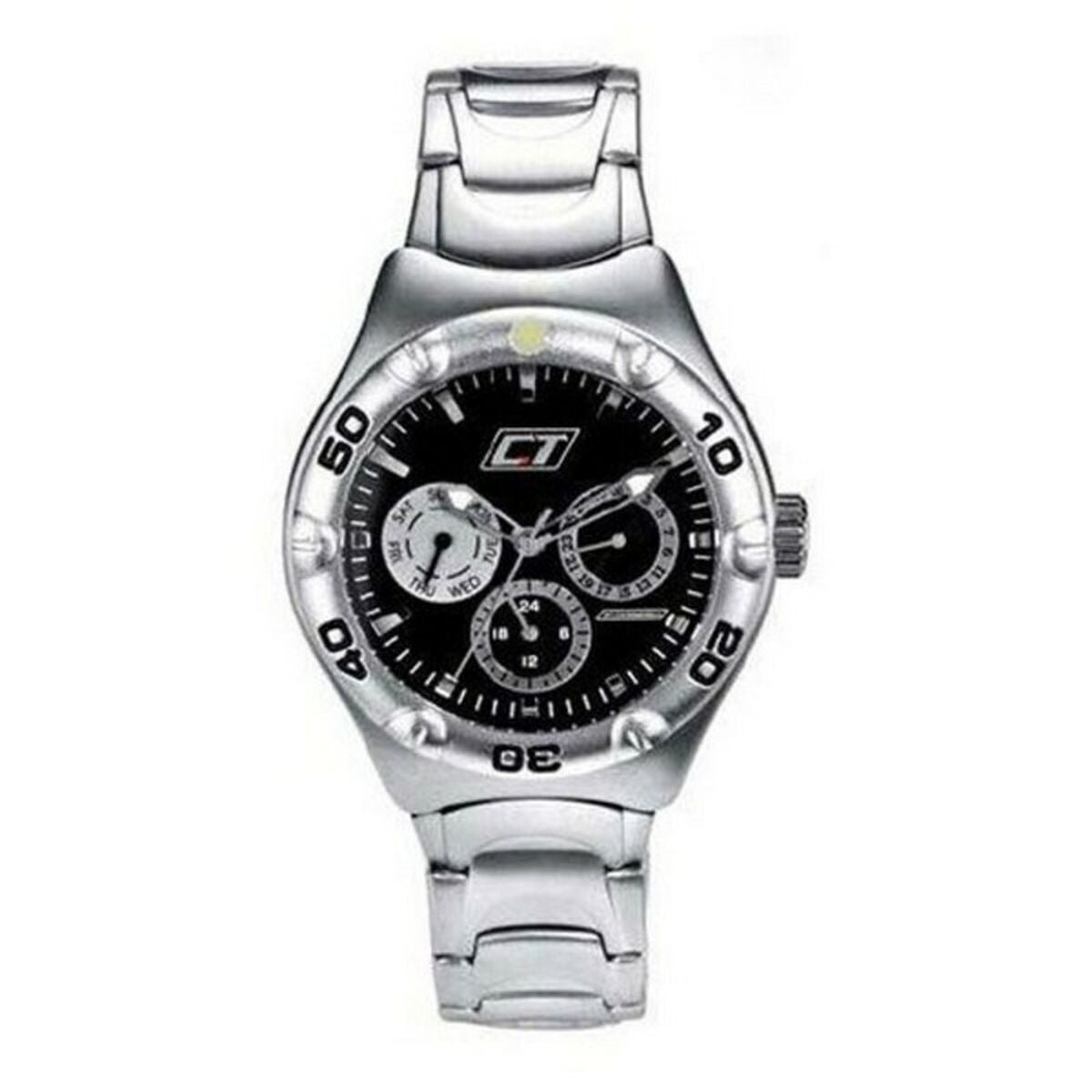 Unisex-Uhr Chronotech CC7051M-02M Schwarz Grau