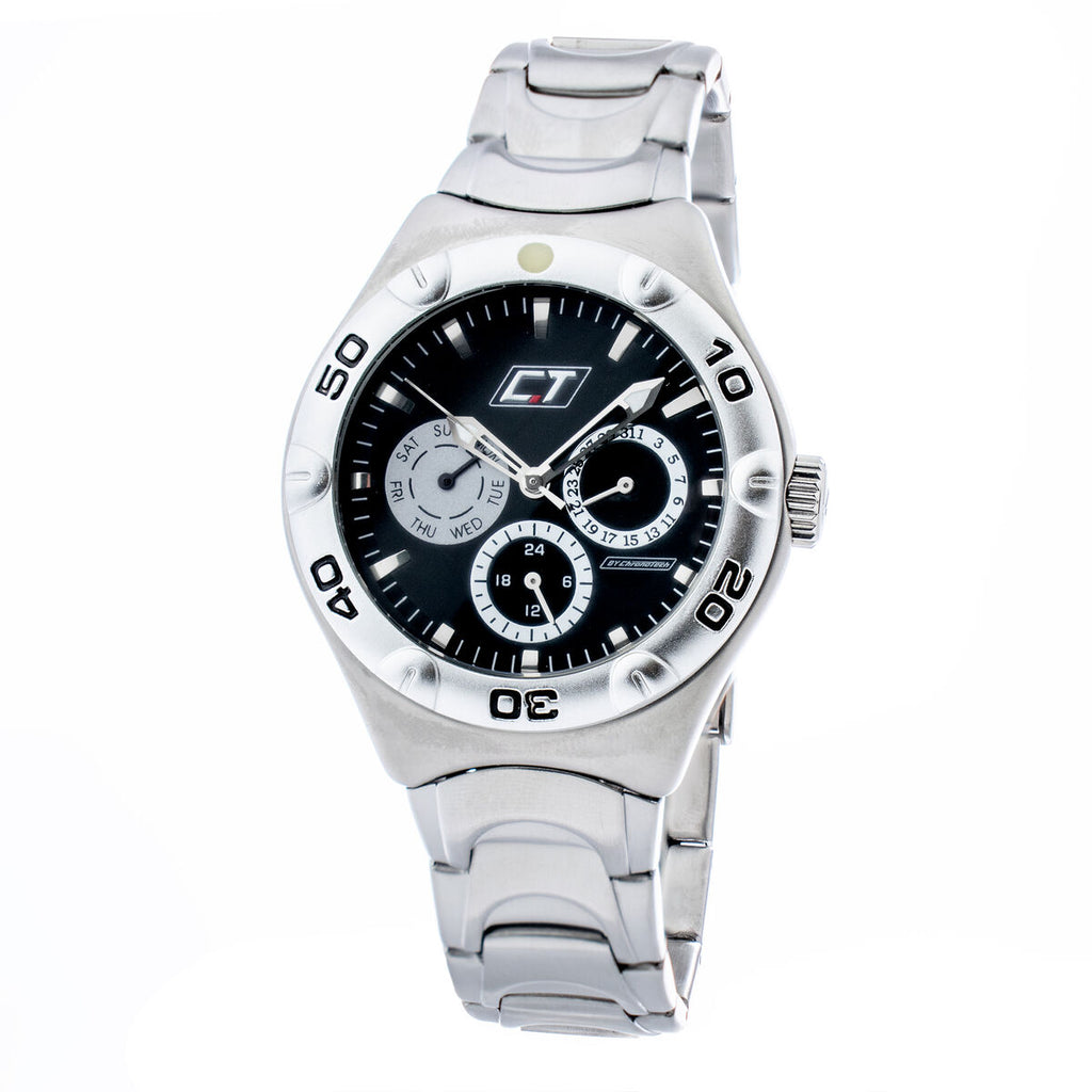 Unisex-Uhr Chronotech CC7051M-02M Schwarz Grau