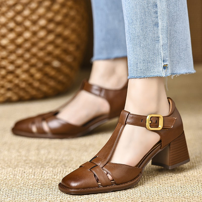 Chunky Sandalen mit Schnalle – Bild 4 | LuxeStyle