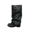 Retro-Stiefel mit Schnallen-Detail – Bild 1 | LuxeStyle