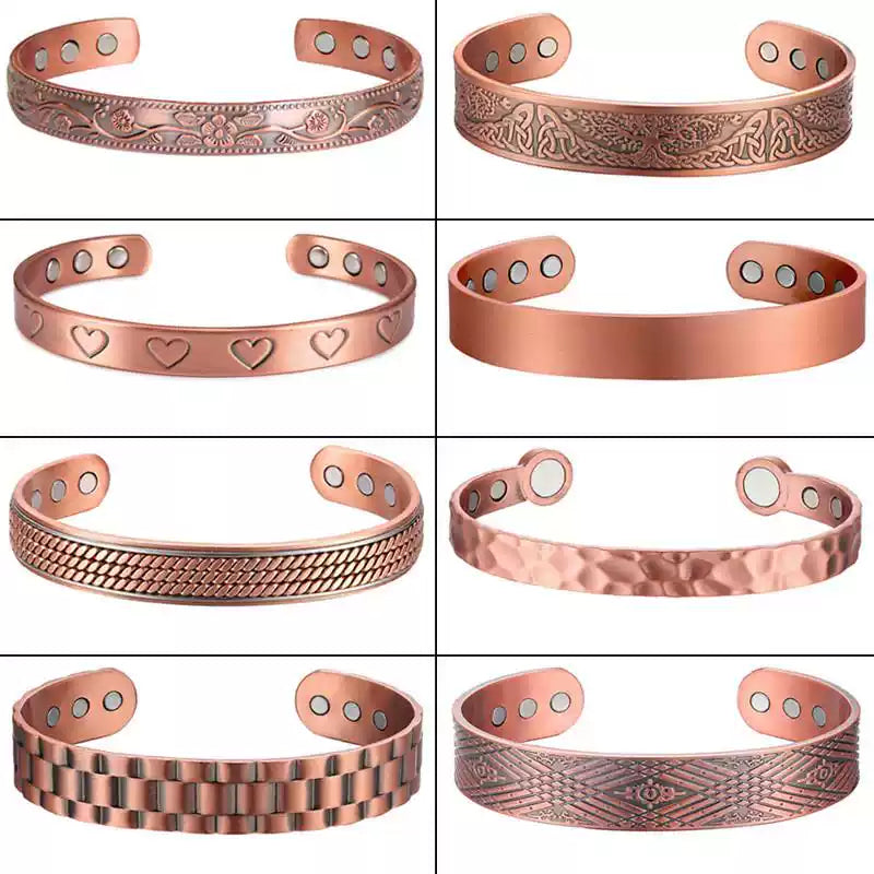 Kupfer Magnetarmband für Herren, verstellbar – Bild 2 | LuxeStyle