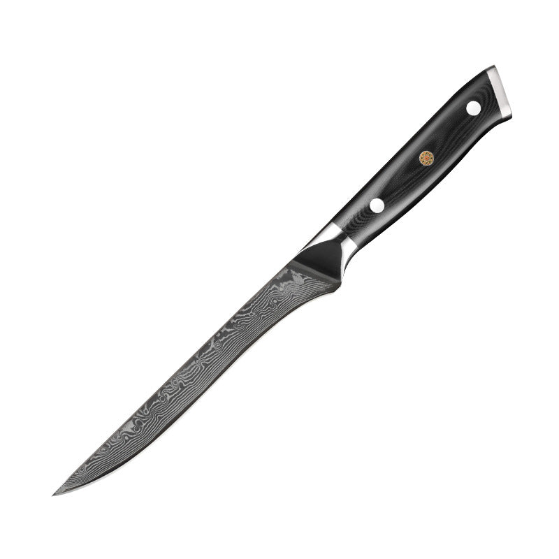 Damast Küchenmesser-Set mit G10 Griffen – Ansicht 2