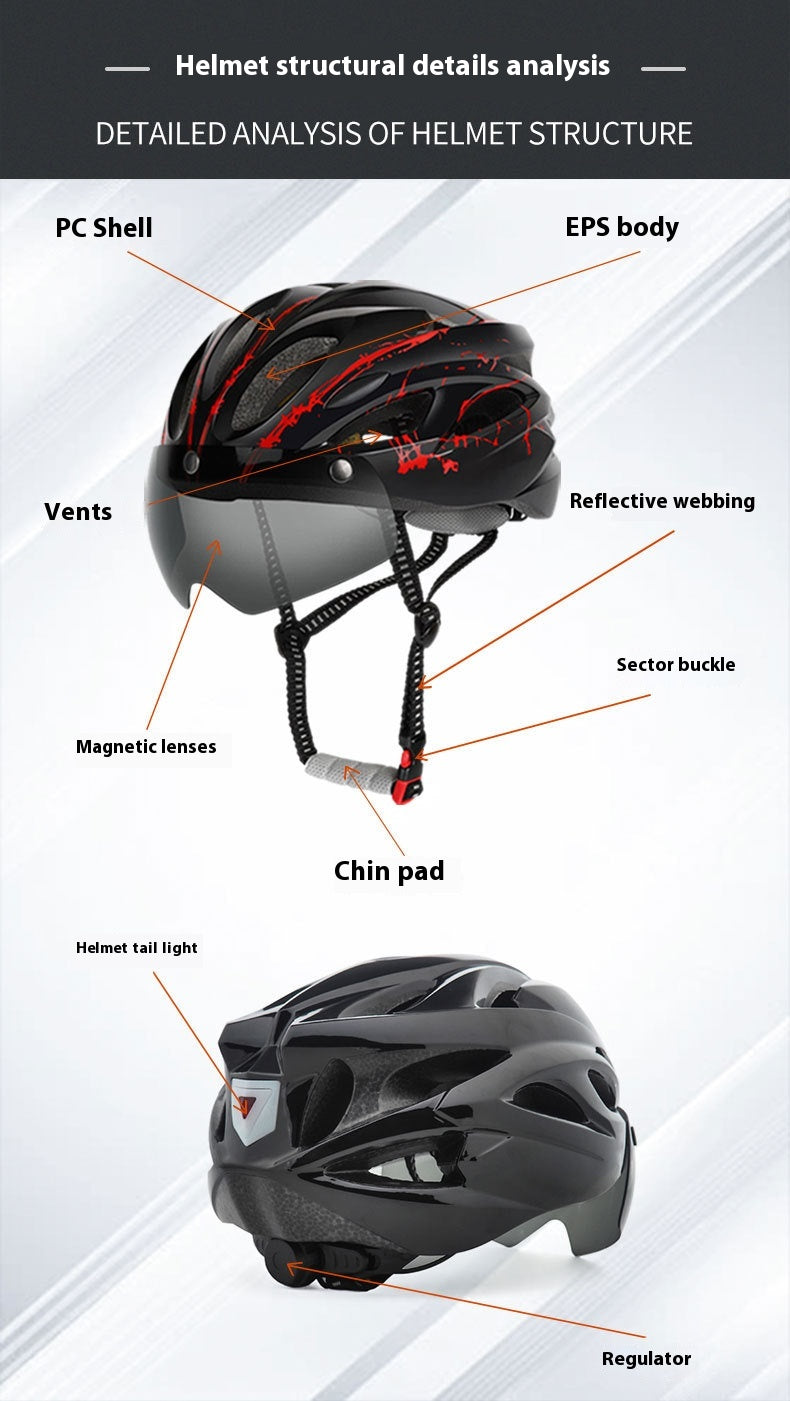 Velohelm mit integriertem Licht
