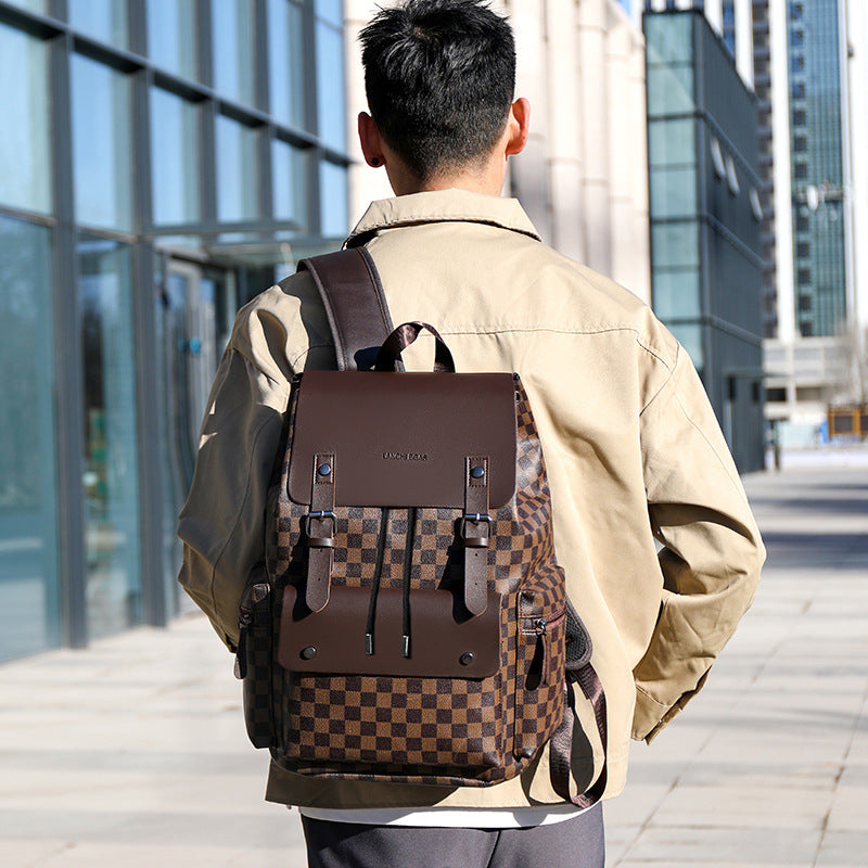 Karo-Rucksack für Pendler und Büro – Bild 3 | LuxeStyle