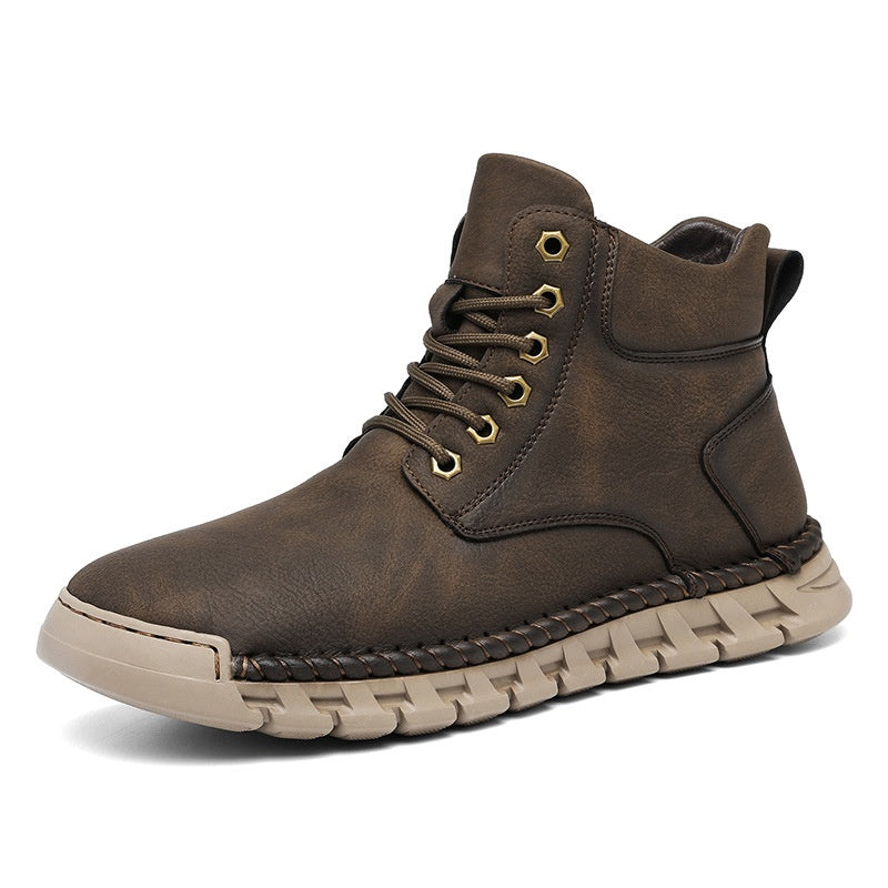 Winter-Freizeitstiefel aus Leder | LuxeStyle