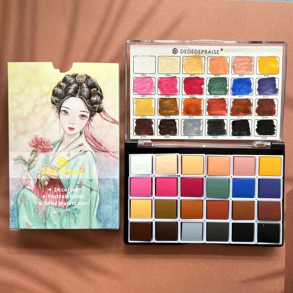 24 Farben hautfarbene Aquarell-Pigmente – Bild 13 | LuxeStyle