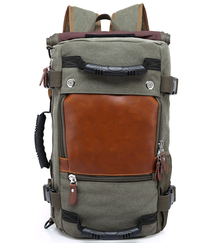 Grosser Canvas-Rucksack für Männer – Bild 7 | LuxeStyle