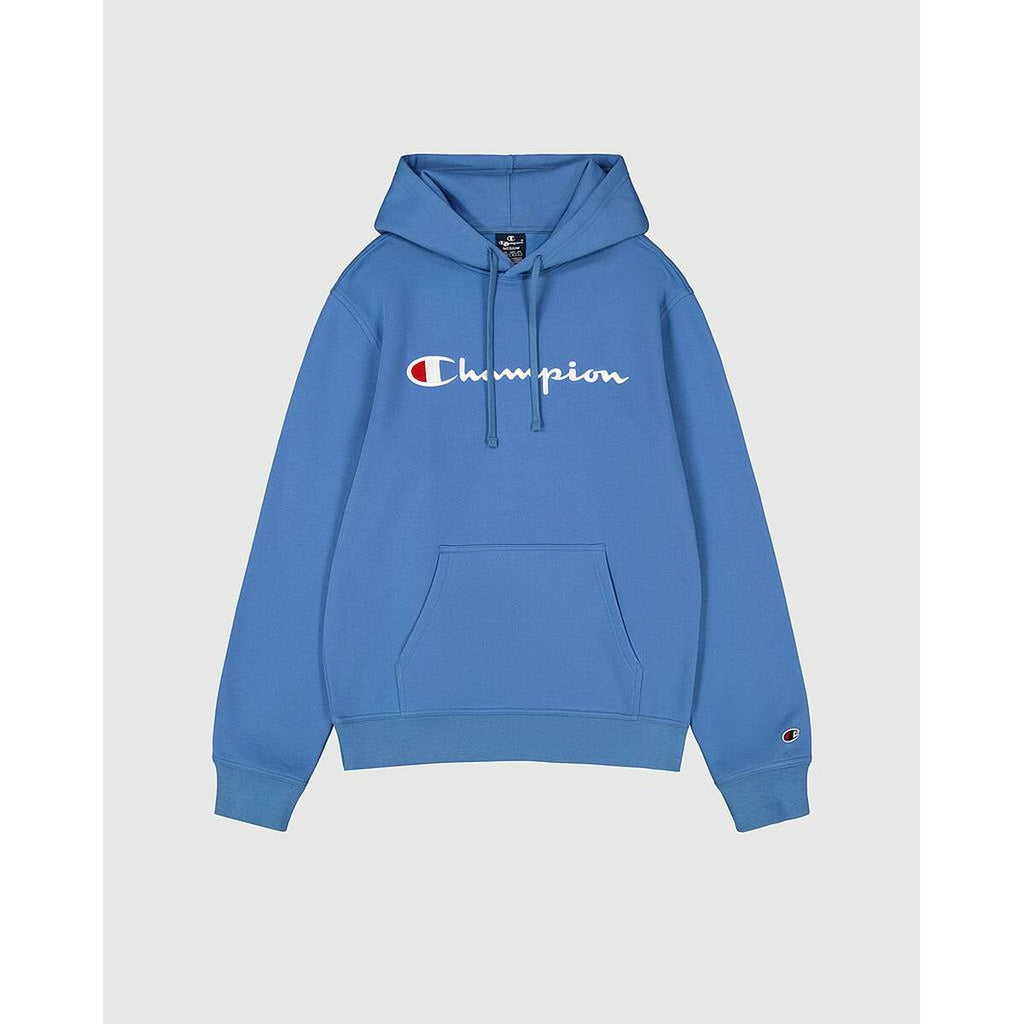 Herren Sweater mit Kapuze Champion HOODED SWEATSHIRT 220253 CBU Blau – LuxeStyle Schweiz