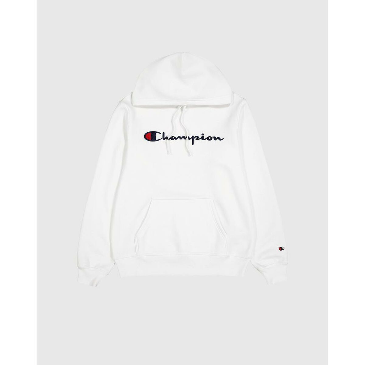Herren Sweater mit Kapuze Champion HOODED SWEATSHIRT 220253 WHT Weiß – LuxeStyle Schweiz