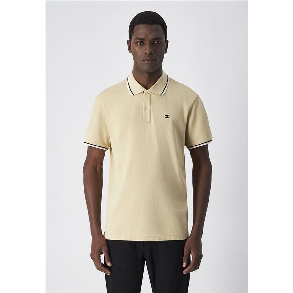 Beiges Herren Polo – Natürlicher Look & angenehmer Tragekomfort