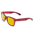 Italia Independent Sonnenbrille – Rot-Leopard, verspiegelt