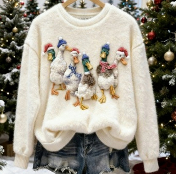Hoodie mit Tiermotiven für Weihnachten