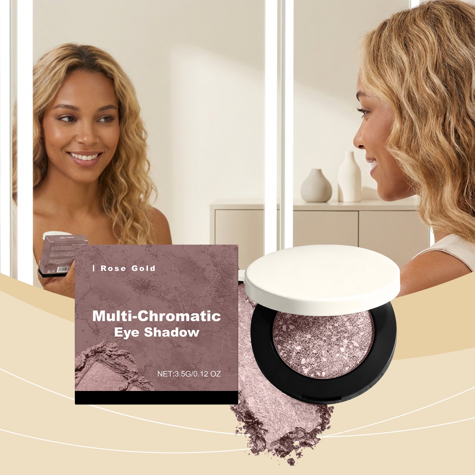 3D Lidschatten Rose Gold